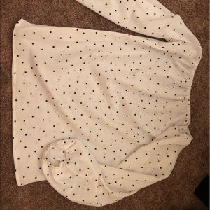 Polka dot business casual shirt